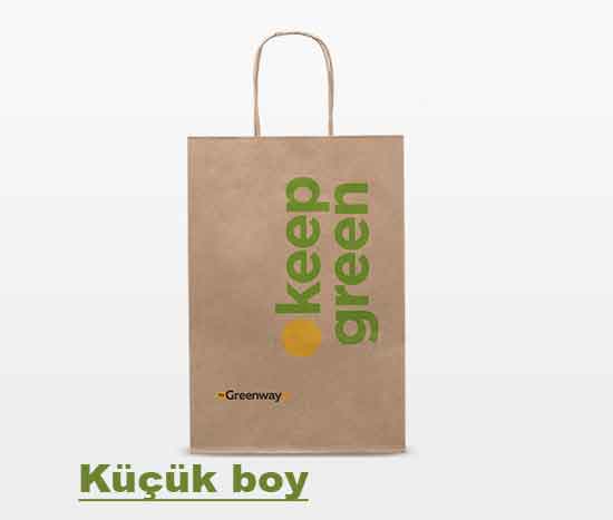 Kraft kağıt torba küçük greenway 17005