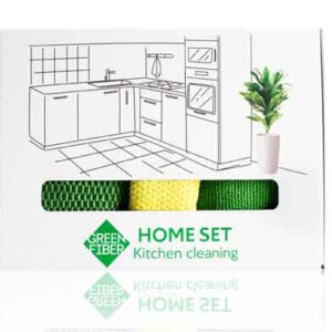 home set kitchen cleaning fiber