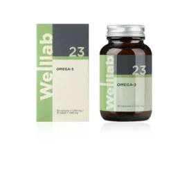831,6 mg Omega-3 yağ asidi içeren, kalp ve beyin sağlığını destekleyen Welllab Omega-3 30 yumuşak kapsül